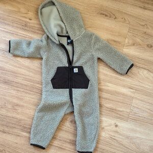 Carhartt Kids Sherpa One Piece -  tan/brown